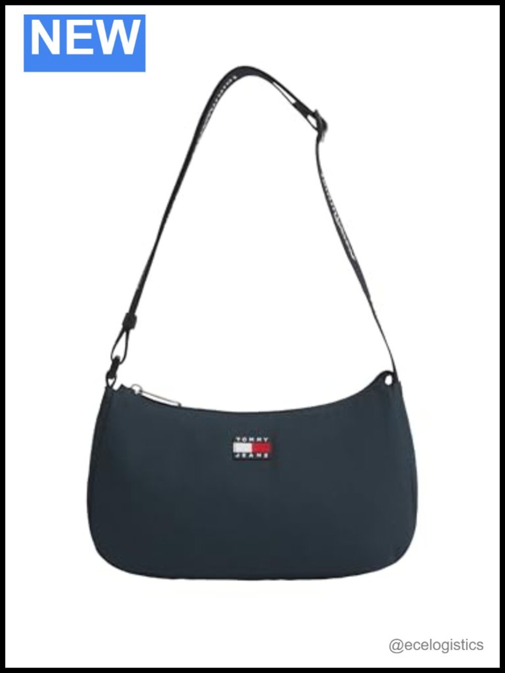Tommy Jeans Women's Essential Daily Shoulder Bag Polyester Satchel Zip Closure